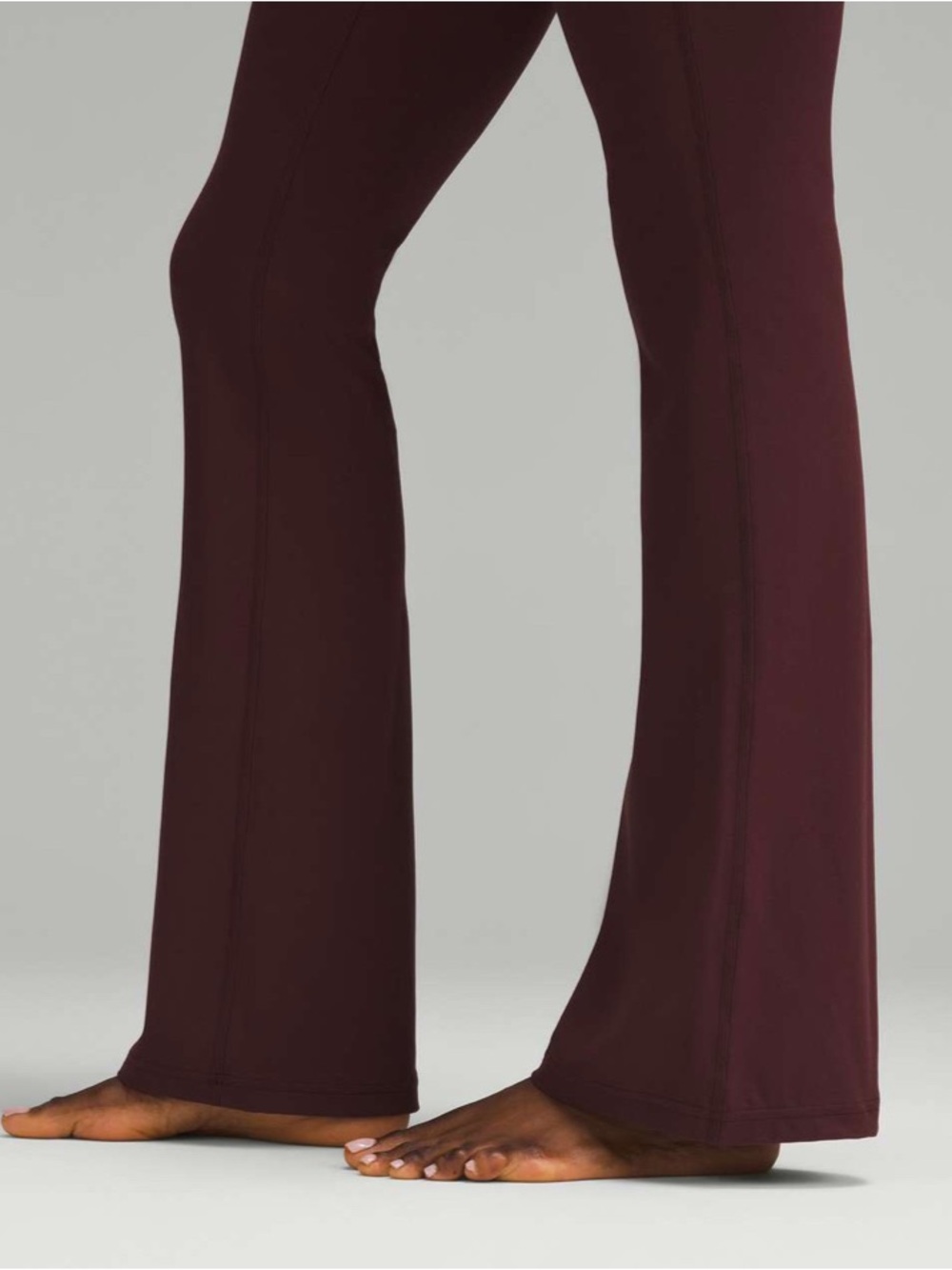 Lululemon Groove Super-High-Rise Flared Pant Nulu  Garnet size 16 - Picture 7 of 13